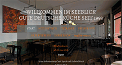 Desktop Screenshot of cafe-seeblick.com